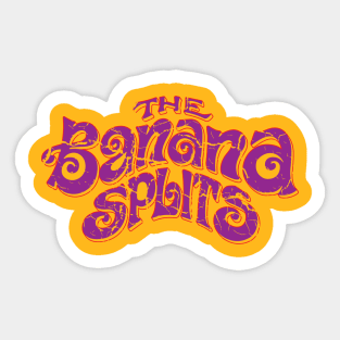 The Banana Splits // Vintage Typography Design V2 Sticker